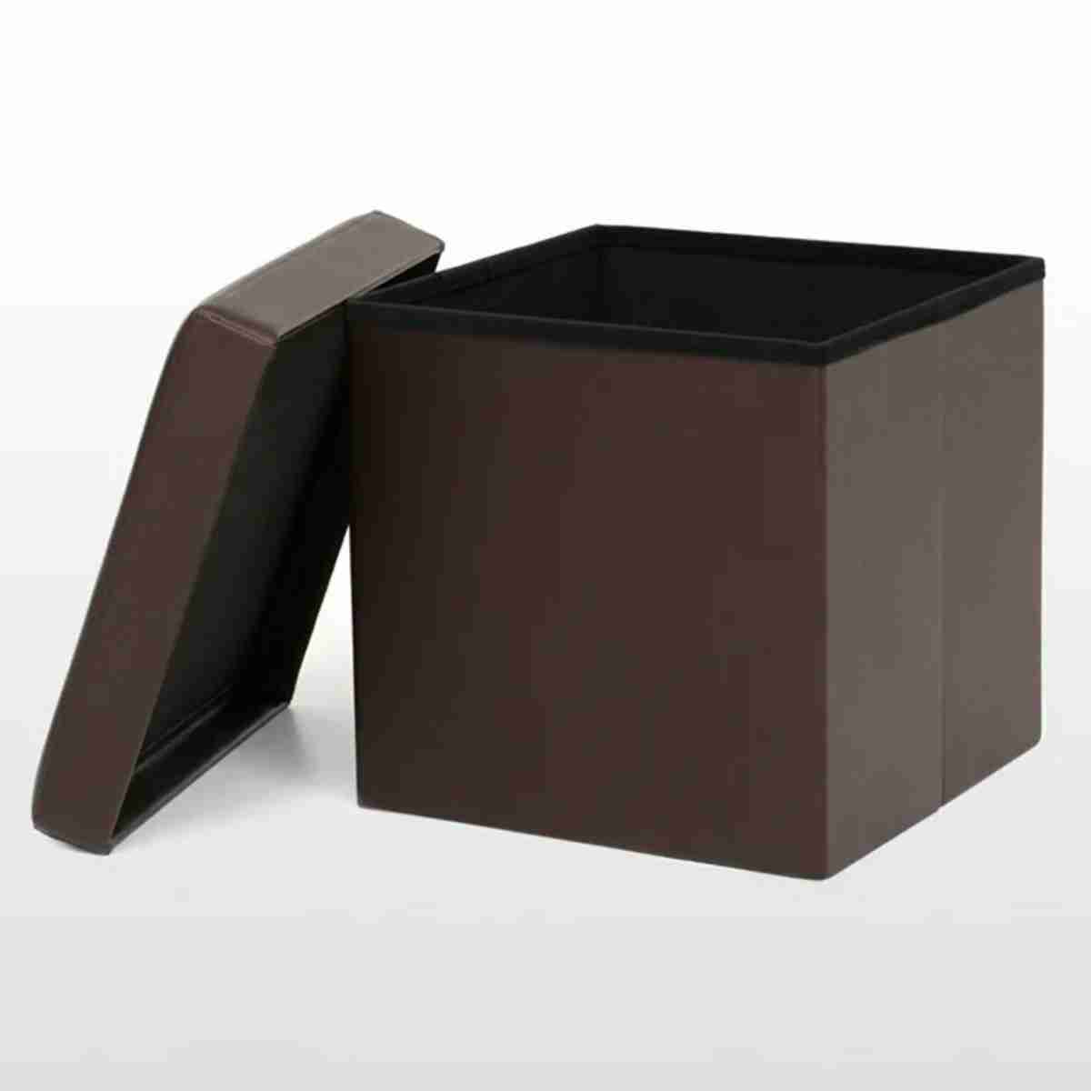 Puff Otomano Almalux® Plegable - Caja de almacenamiento - Medidas de 38x38x38 cm