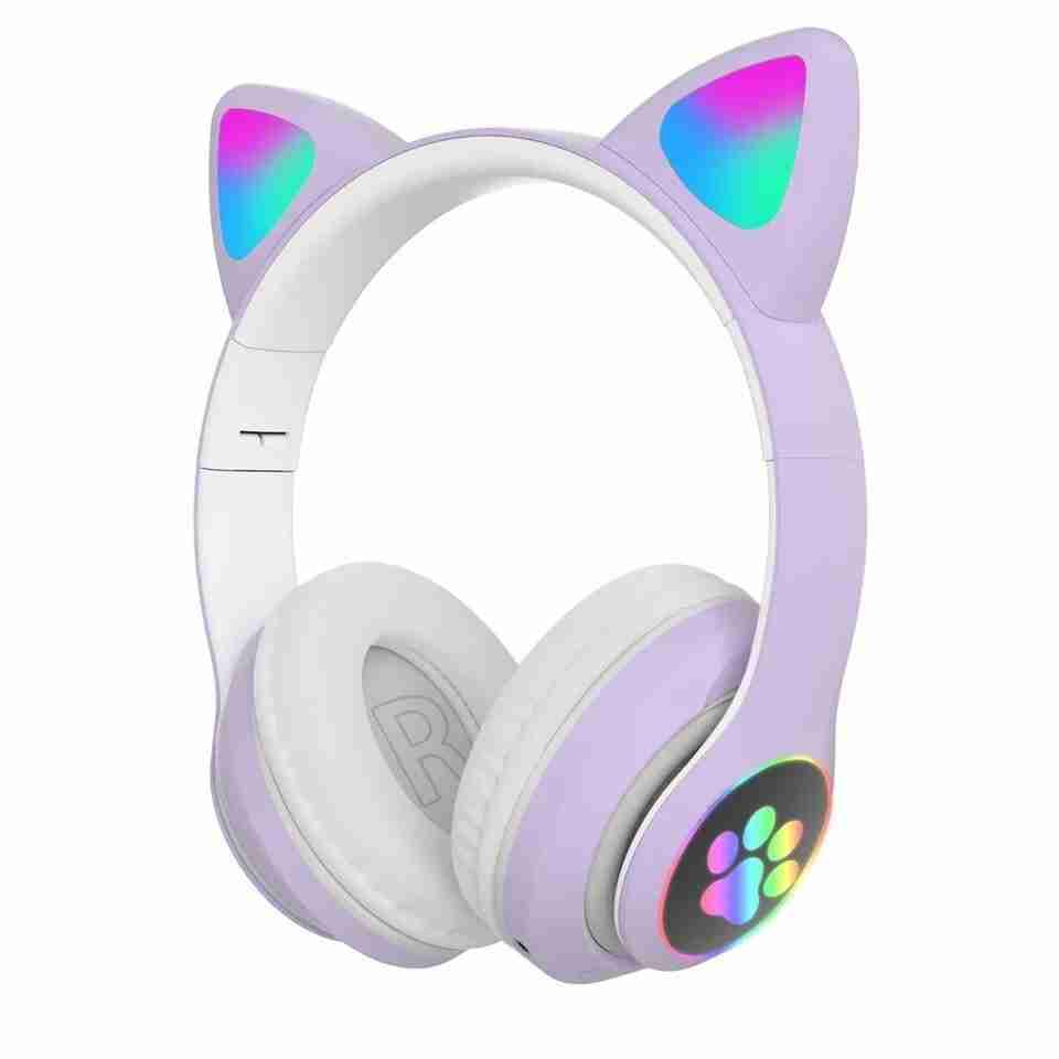 Auriculares  con Orejas de Gato Bluetooth Plegables con Micrófono Almalux®®