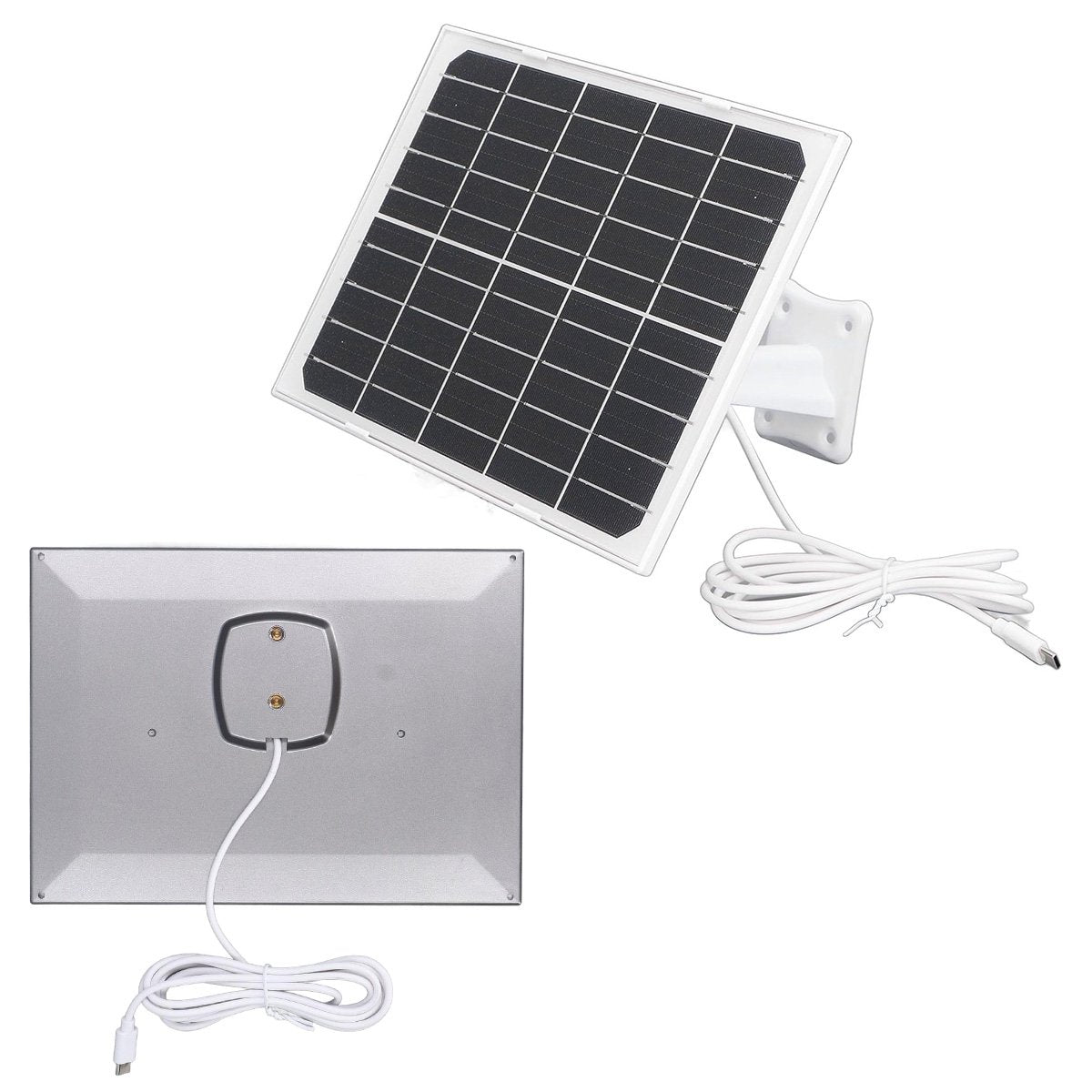 Cámara de Seguridad Solar Almalux Wifi para el Hogar con doble lente, IP66, Impermeable, Función de Conversación de 2 Vías
