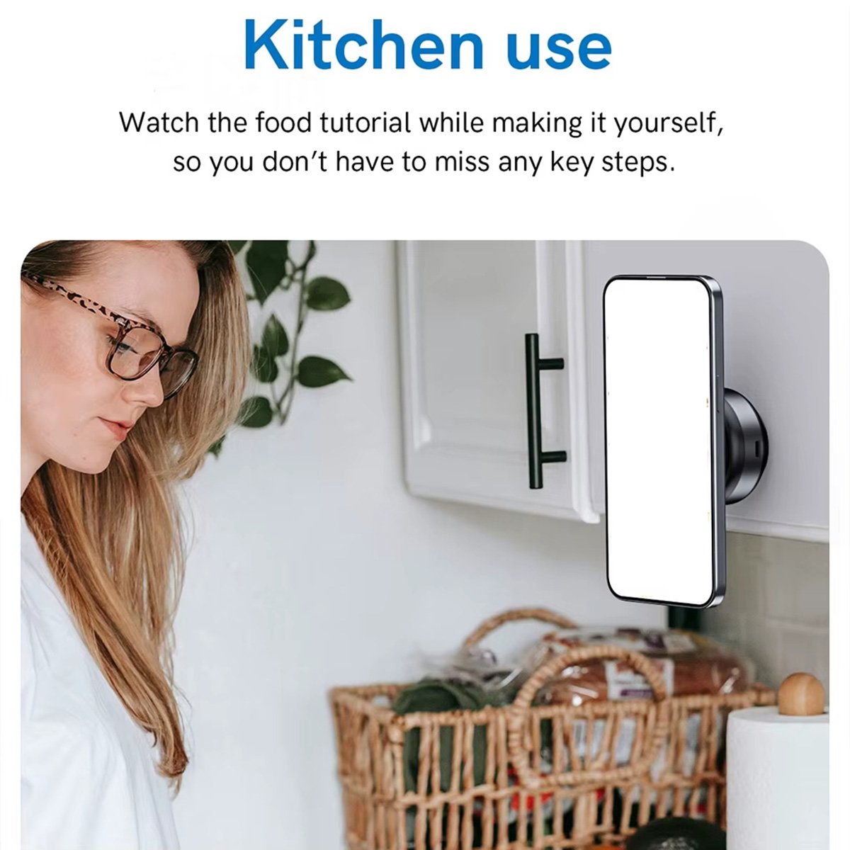 Soporte Magnético de Absorción Almalux® Automática para Teléfono - Ventosa de Ultra Vacío para Superficies Lisas