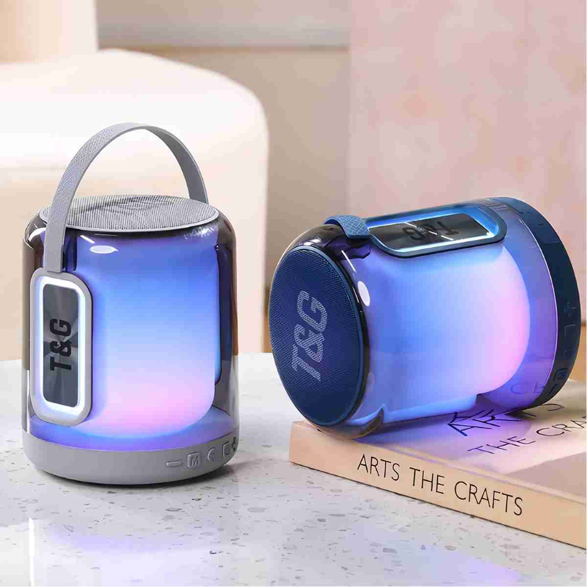 Altavoz Bluetooth TG376 RGB - Conexión estable - 360 grados de luz LED - reproducción TWS y tamaño compacto