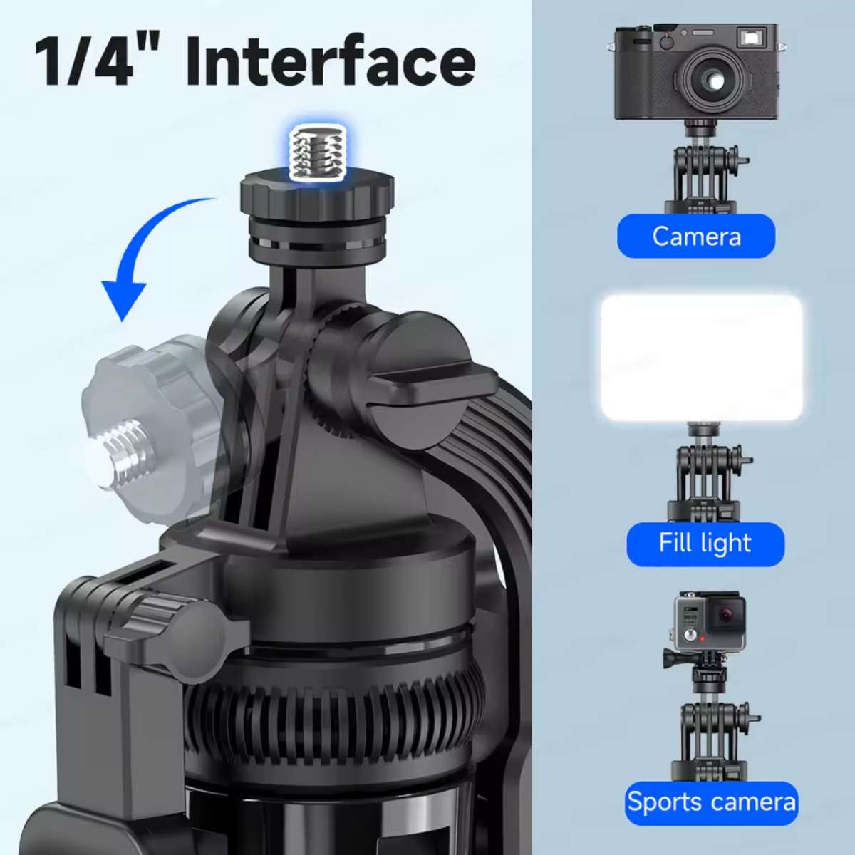 Trípode / Estabilizador de gimbal para smartphone Almalux® C16 AI con seguimiento automático de rostro, rotación de 360°, anti-vibración, trípode portátil y control remoto para vlog, YouTube, TikTok y transmisiones en vivo