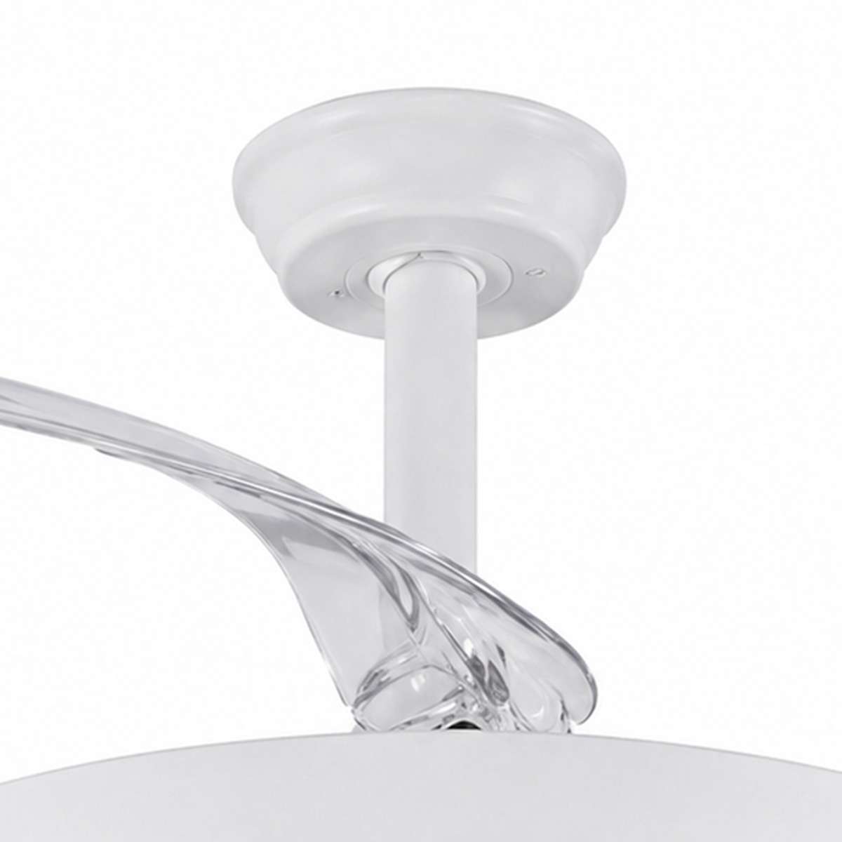 Ventilador de techo con aspas retráctiles Almalux® KNV-137 con altavoz Bluetooth integrado, Mando a distancia, Luz Led, 30W
