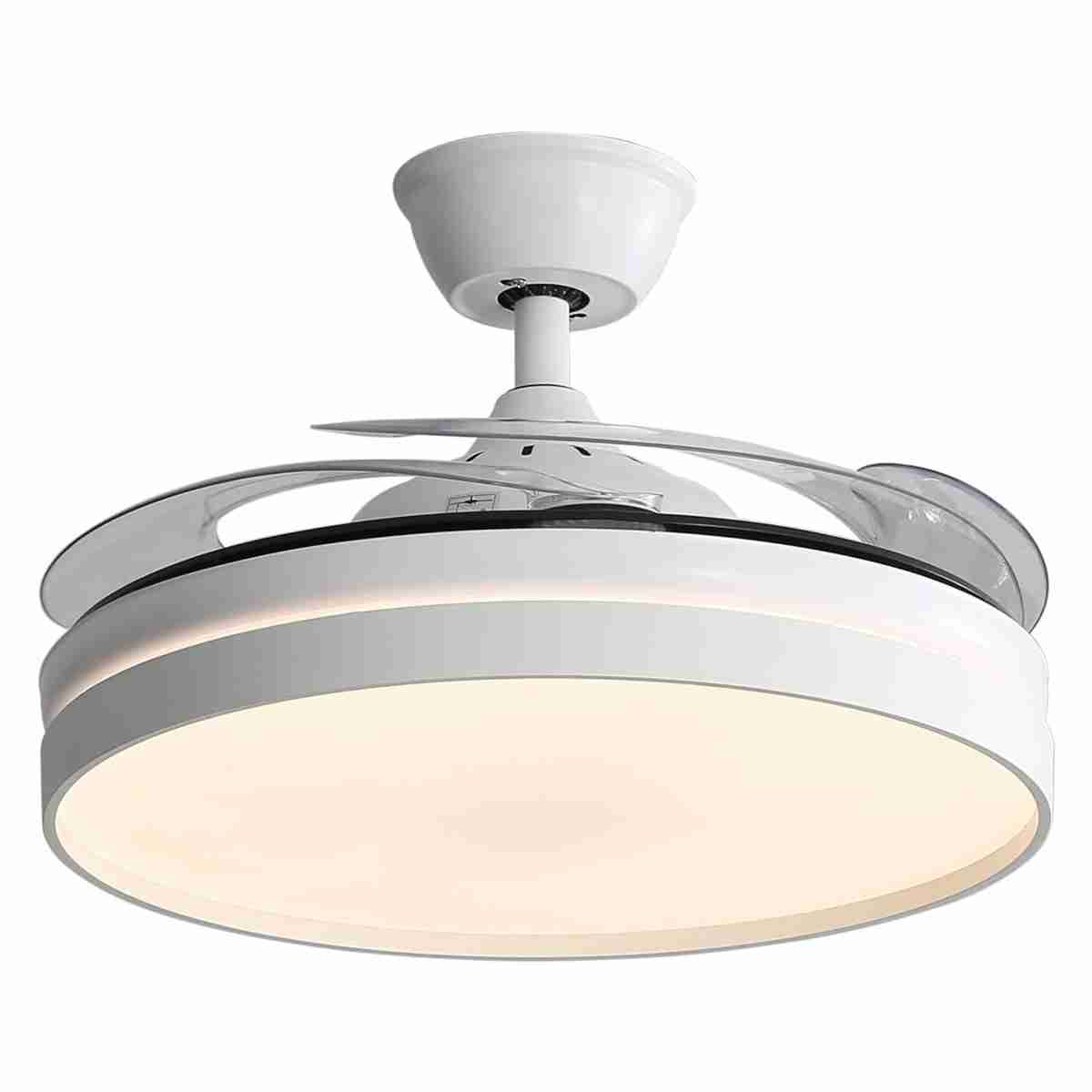 Ventilador de Techo Almalux con Luz LED - Aspas retráctiles de 106 cm - Silencioso - Función Frío-Calor