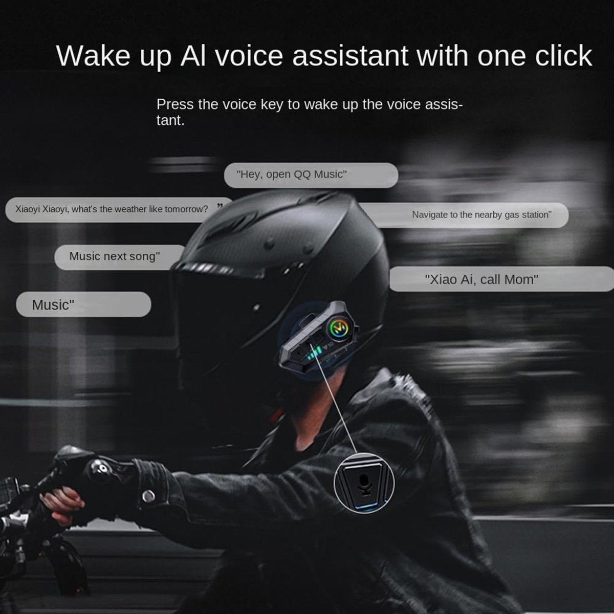 Auricular Intercomunicador para Moto Almalux Y10 – Comunicación Bluetooth 5.3, Resistencia IPX6 y Sonido Hi-Fi