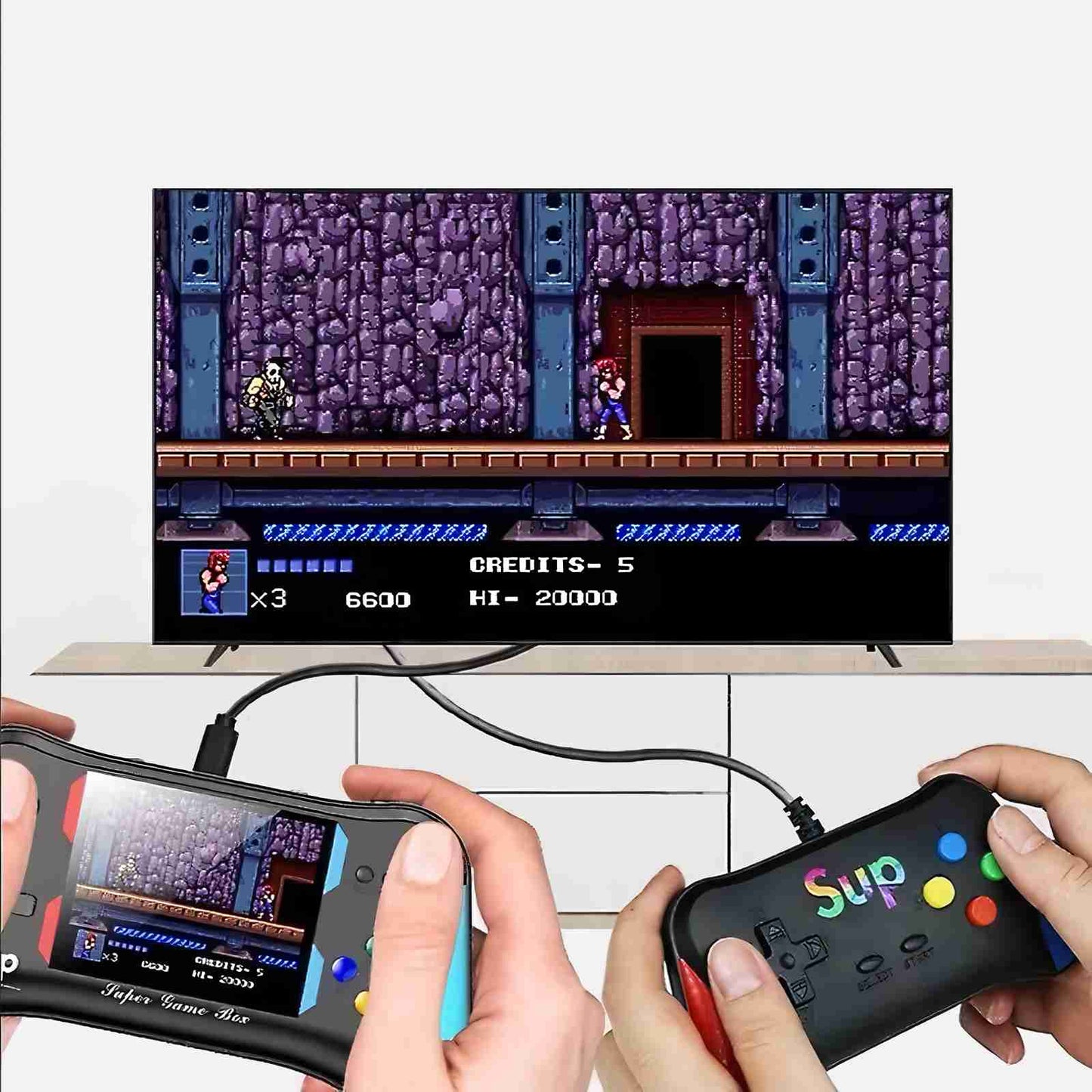 Consola Retro Almalux® X7M con 500 juegos Portable
