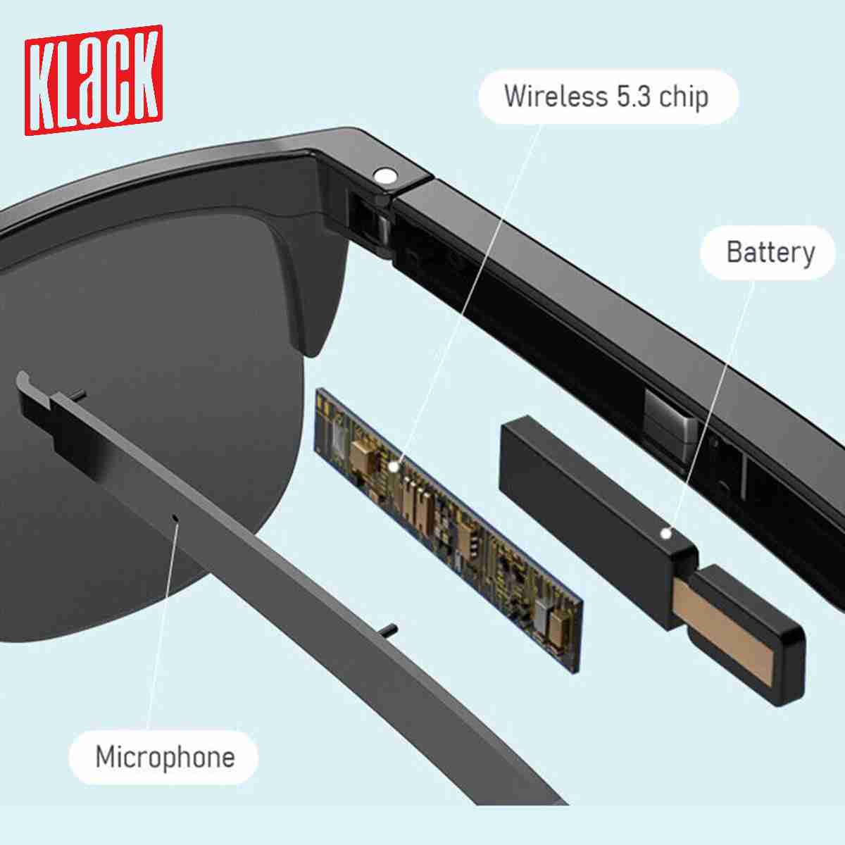 Gafas Inteligentes Almalux® Anti-UV con Doble Altavoz Estéreo Táctil y Sonido HiFi