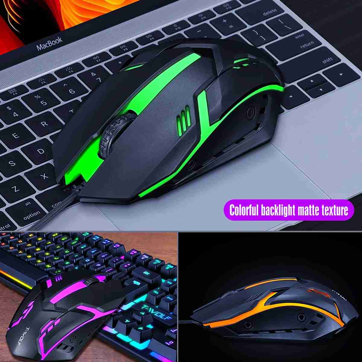 Teclado Gaming con Cable USB Gamer Retroiluminado Almalux®