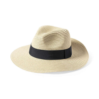 Sombrero de Ala Ancha Ajustable en Material Sintético Natural