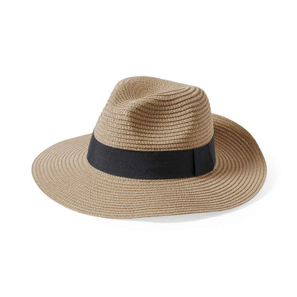 Sombrero de Ala Ancha Ajustable en Material Sintético Natural