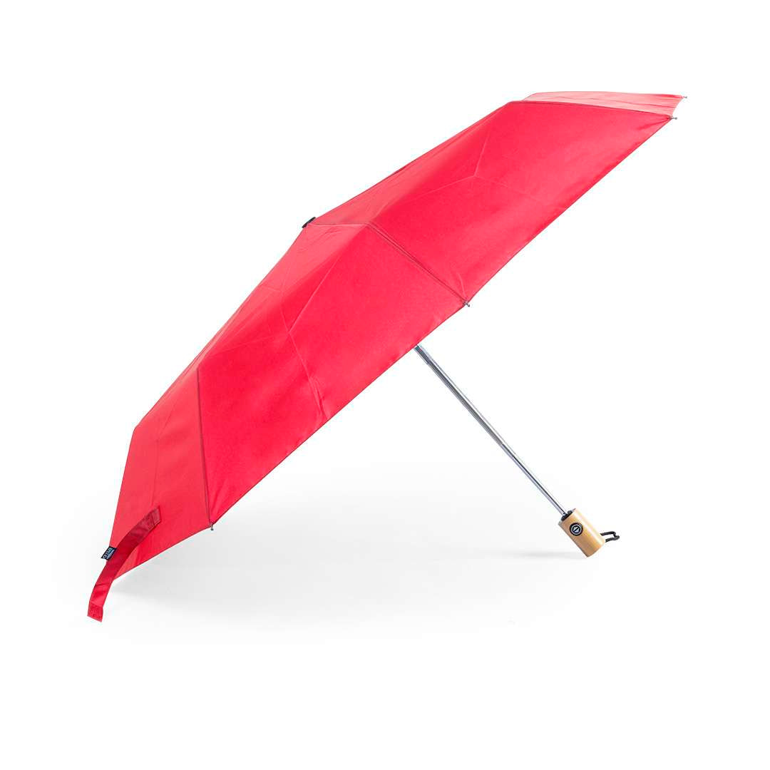 Paraguas Plegable Keitty Nature de 103cm con Mango de Bambú y RPET