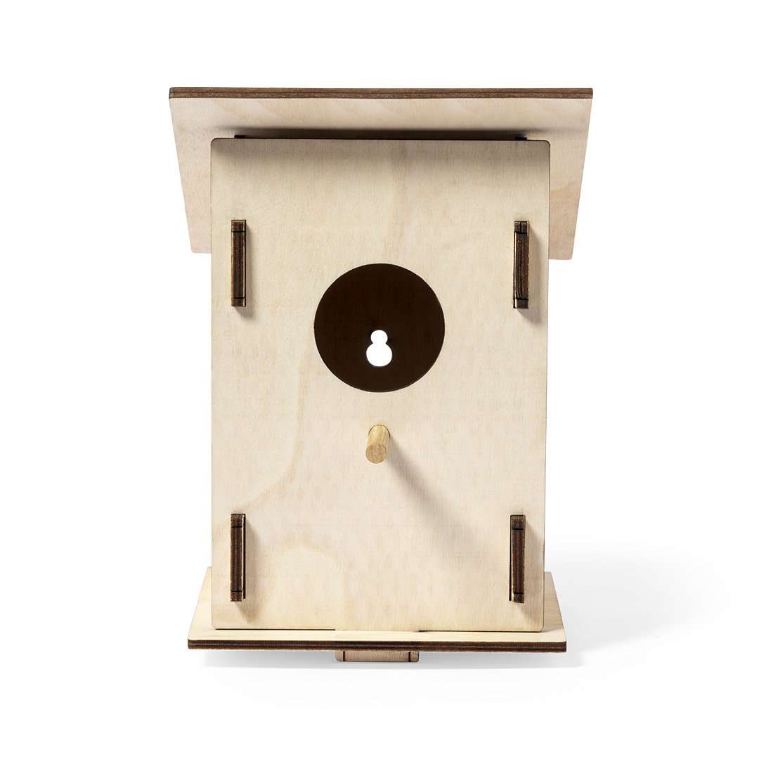 Caseta de madera para pájaros Pecker, fácil montaje y duradera