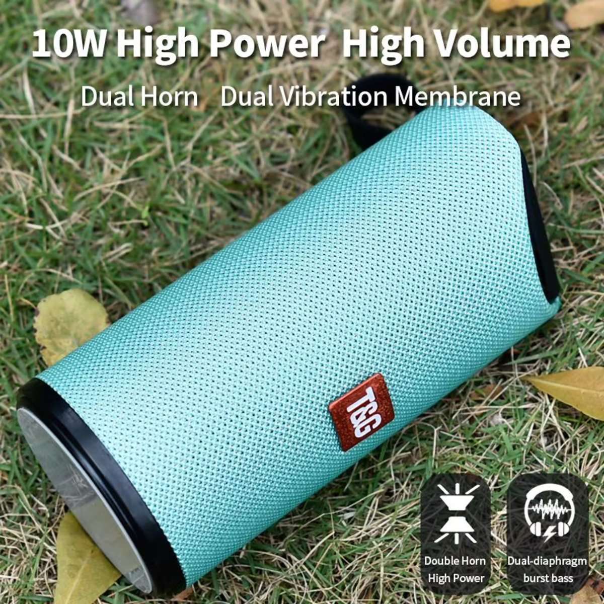 Altavoz Bluetooth inalámbrico Portátil T&G 113A Compatible todos teléfonos y dispositivos Bluetooth
