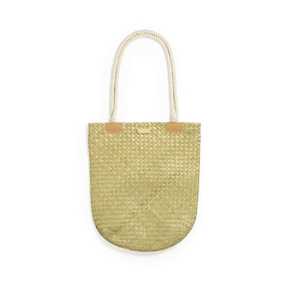 Bolso de paja Bedwey con asas largas y superficie personalizable