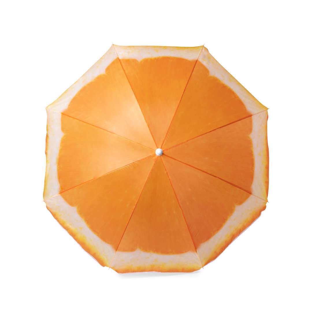 Sombrilla de Playa Colorida con Diseño Frutal y Faldones - 150 cm