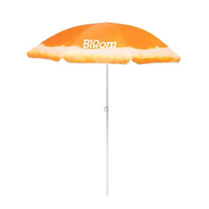 Sombrilla de Playa Colorida con Diseño Frutal y Faldones - 150 cm