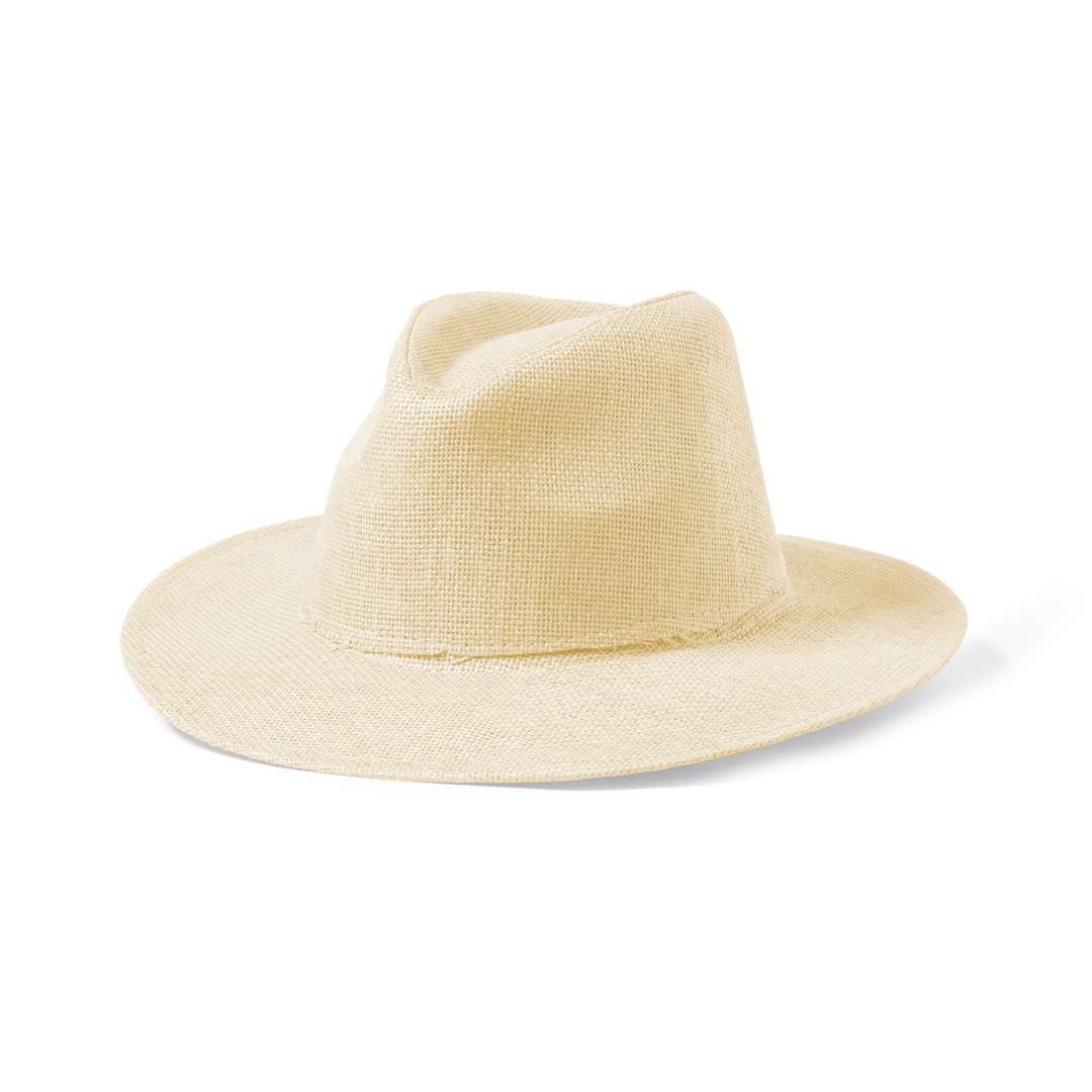Sombrero Indiana de paja de papel con cinta ajustable interior