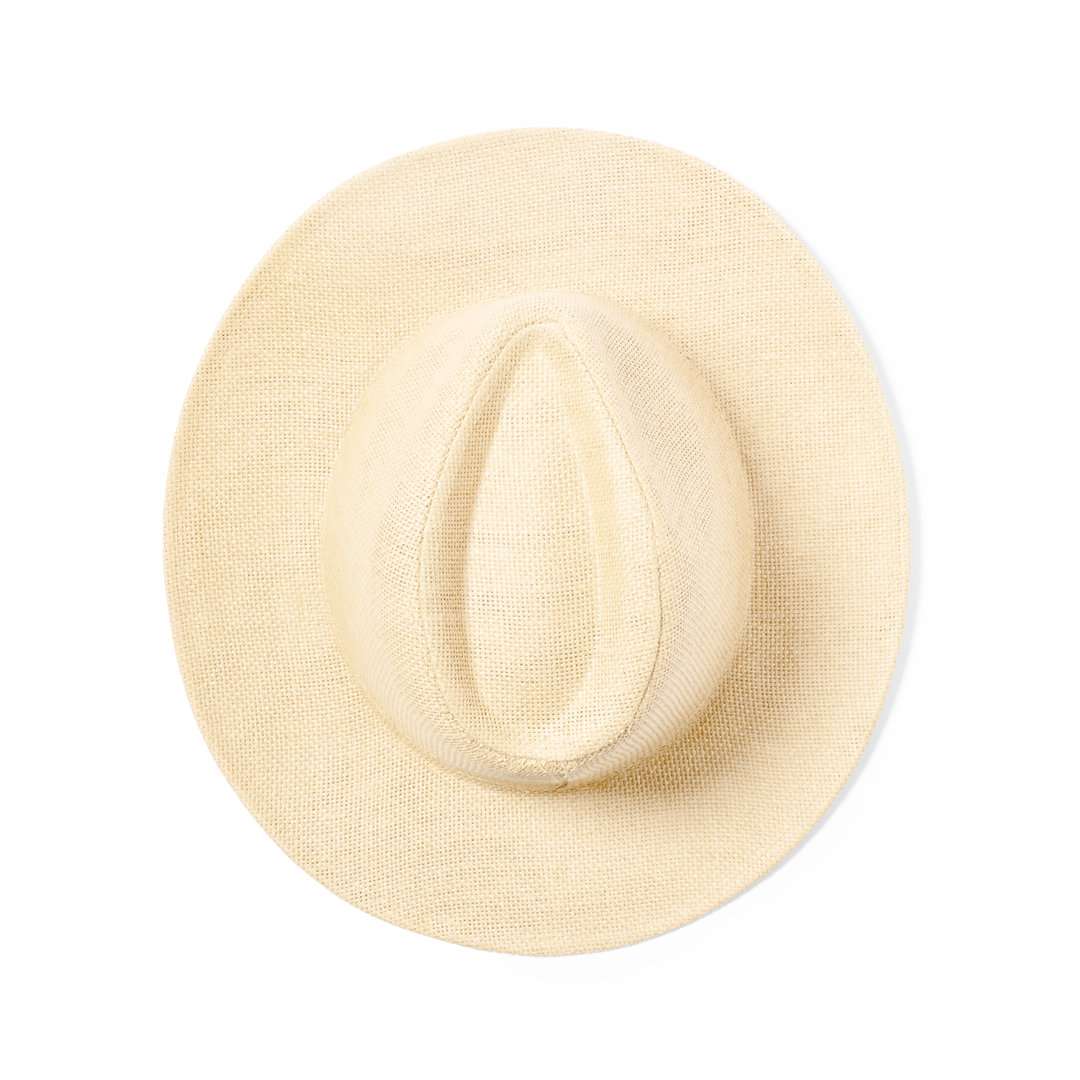 Sombrero Indiana de paja de papel con cinta ajustable interior
