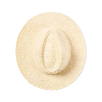 Sombrero Indiana de paja de papel con cinta ajustable interior