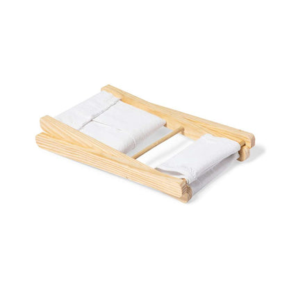 Reposacabezas Plegable Maretis de Madera y Algodón Natural