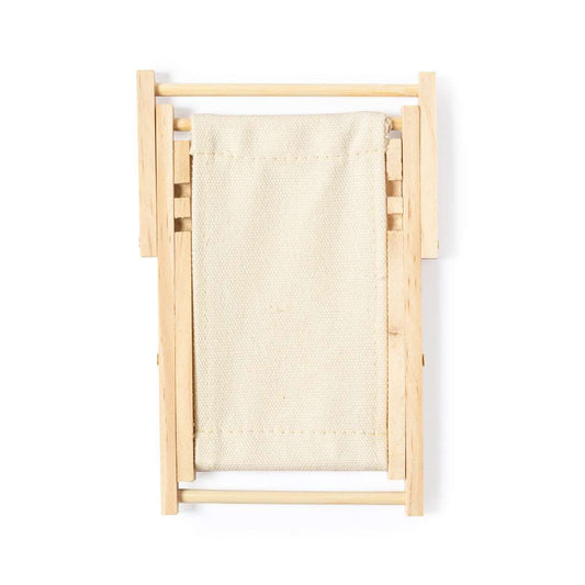 Soporte plegable para smartphone en madera y algodón natural