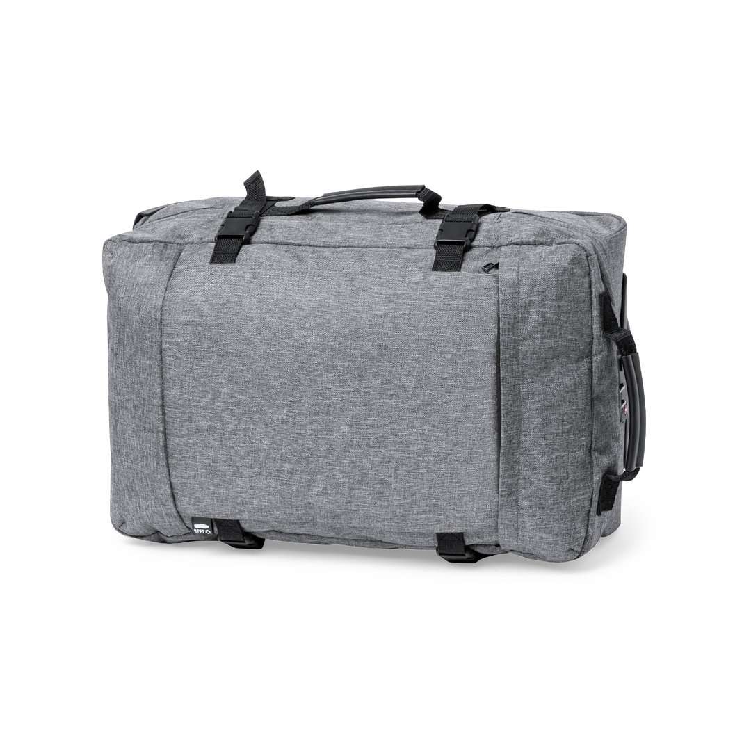 Trolley Nature de 300D RPET con cierre TSA y ruedas resistentes