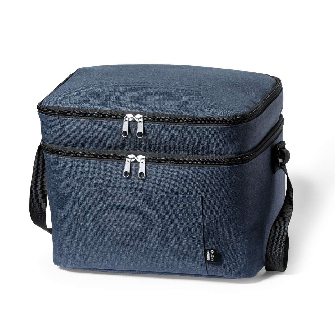 Nevera RPET 14L con dos compartimentos y diseño sostenible