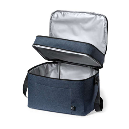 Nevera RPET 14L con dos compartimentos y diseño sostenible