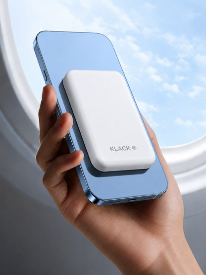 Almalux Power Bank Magnético 10000mAh, Cargador Inalámbrico 15W Compatible con MagSafe, Batería Externa Portátil Ultrafina para iPhone y Android, Carga Magnética y USB-C, Banco de Energía para Viaje y Uso Diario