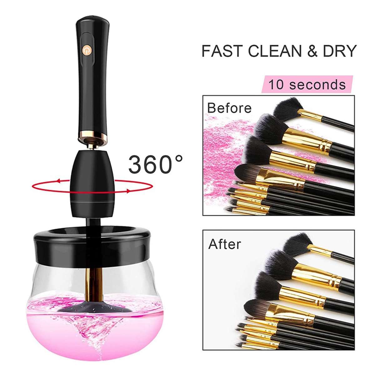 Kit De Limpieza y Secado Almalux® Para Brochas De Maquillaje