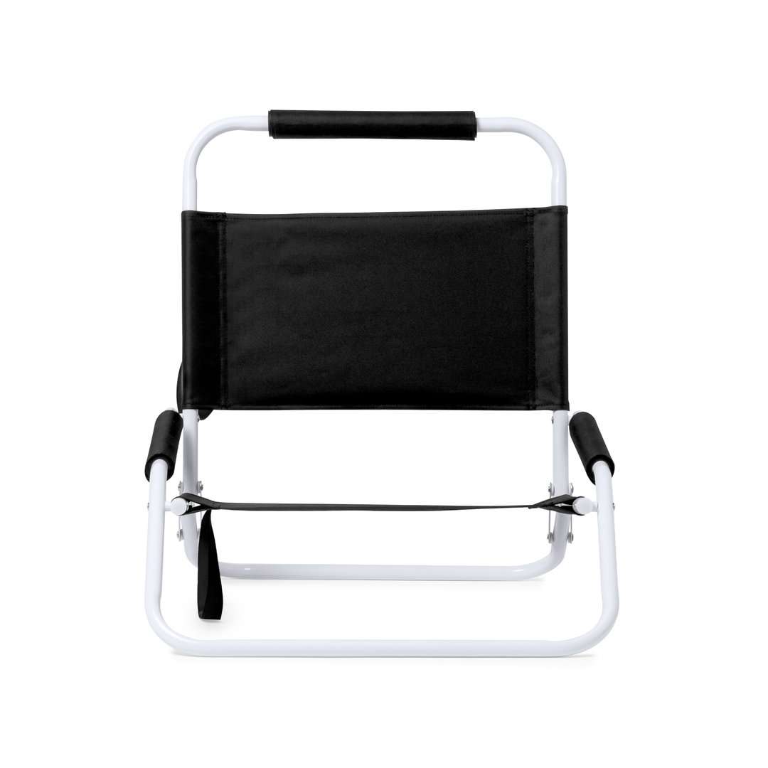 Silla plegable ligera y resistente con acolchado y asa de transporte