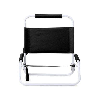 Silla plegable ligera y resistente con acolchado y asa de transporte