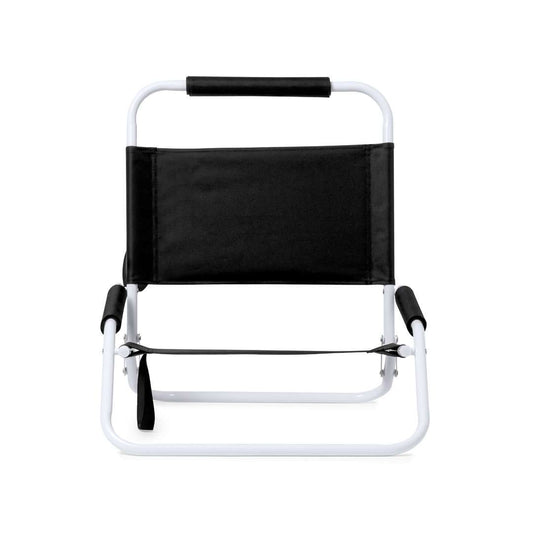 Silla plegable ligera y resistente con acolchado y asa de transporte