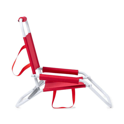 Silla plegable ligera y resistente con acolchado y asa de transporte
