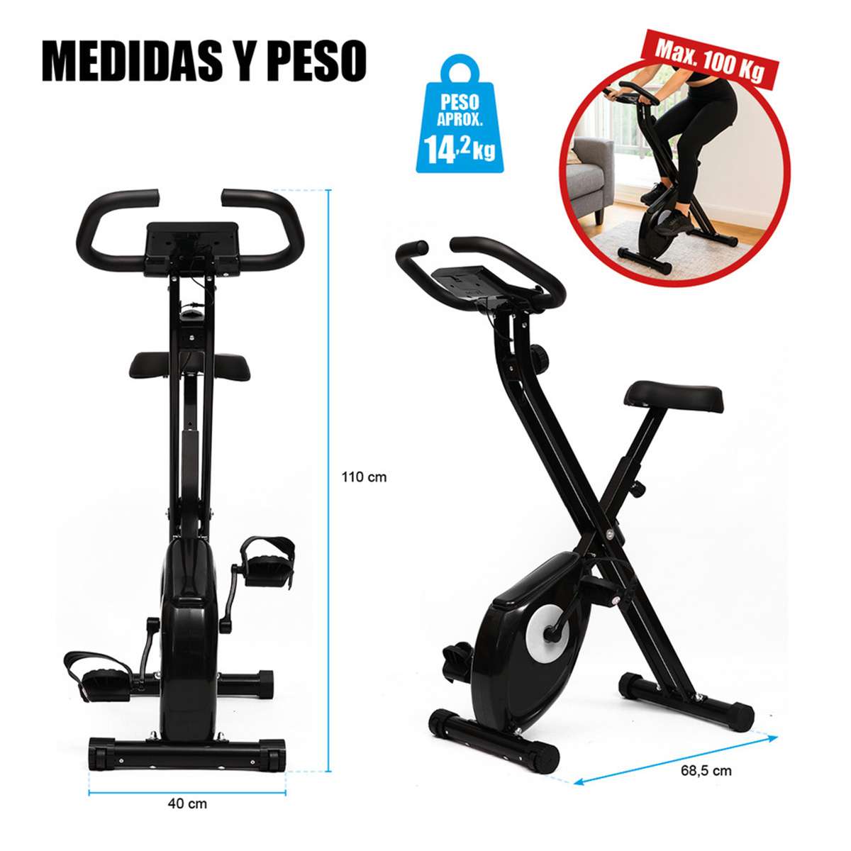 Bicicleta Estatica Almalux® Para Uso Domestico