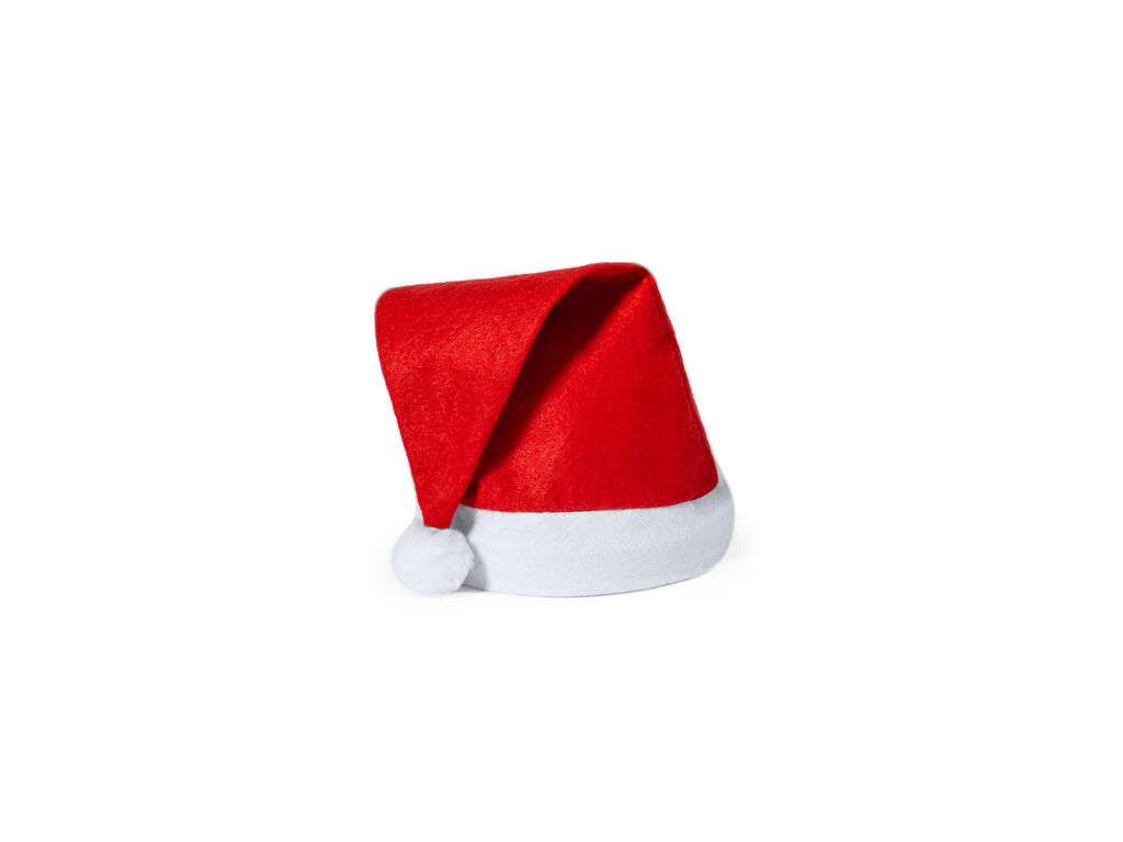 Gorro de Papá Noel para niños con pom pom blanco - Modelo Flip