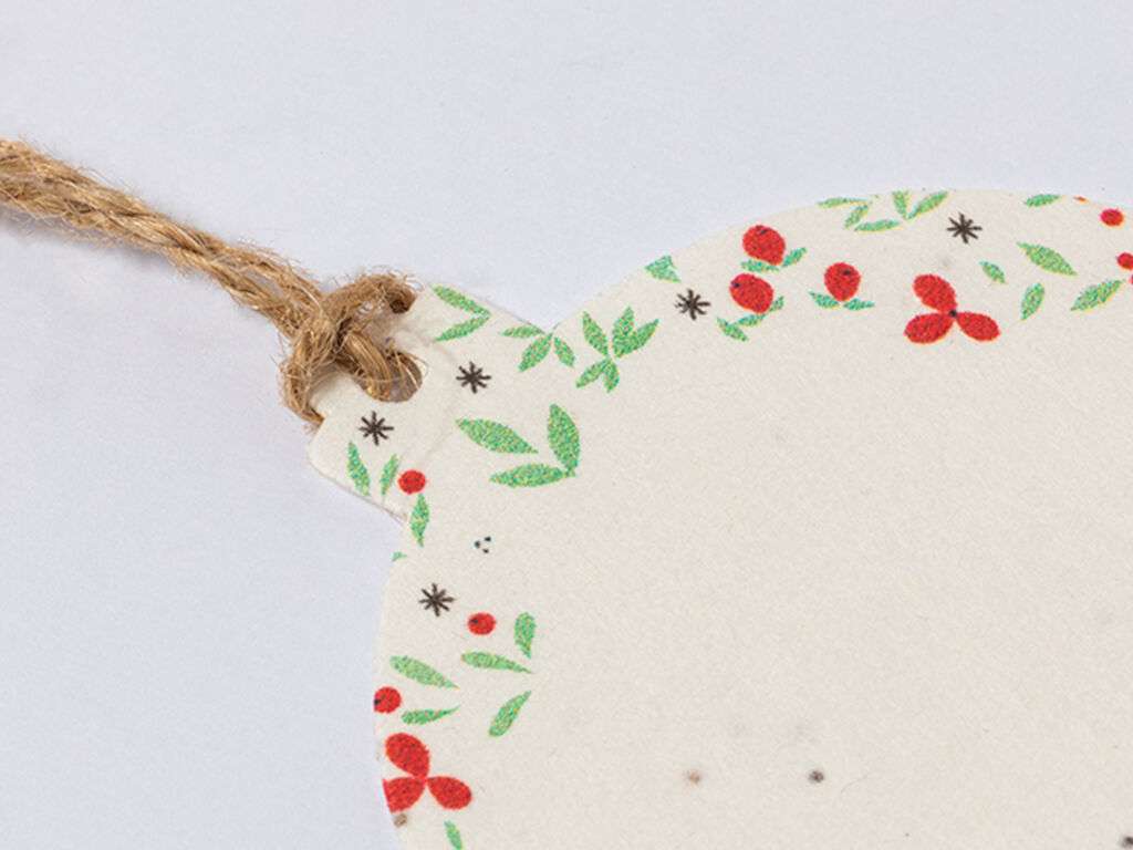 Adornos Navideños de Papel Plantable con Semillas - 3 Diseños