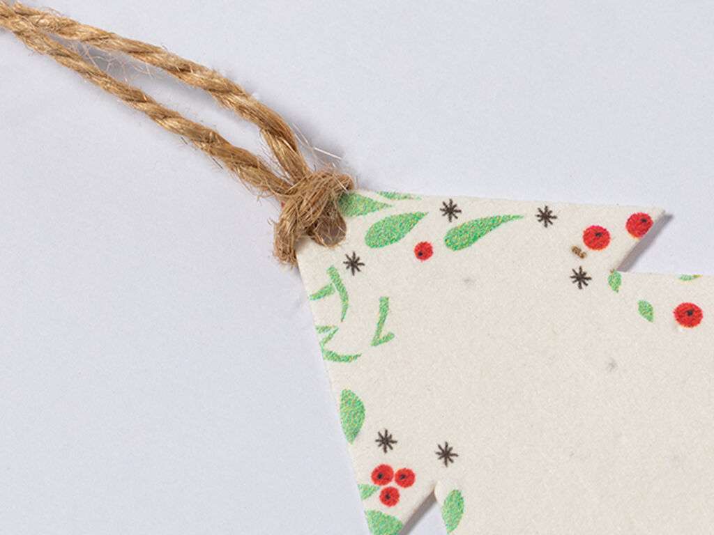 Adornos Navideños de Papel Plantable con Semillas - 3 Diseños