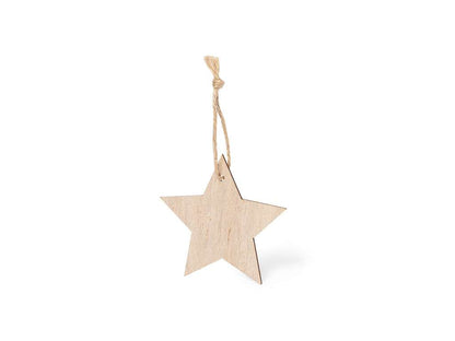 Adorno Navideño de Madera Natural con Jute - Varios Diseños