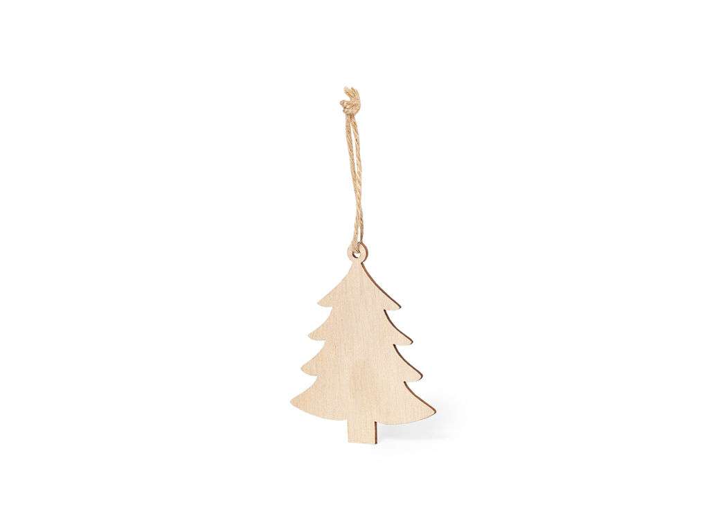 Adorno Navideño de Madera Natural con Jute - Varios Diseños