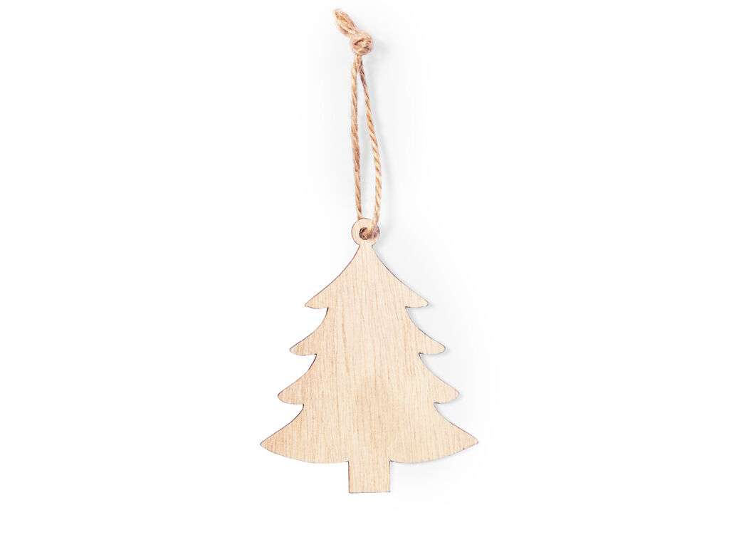 Adorno Navideño de Madera Natural con Jute - Varios Diseños