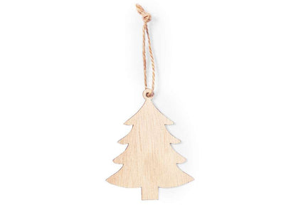 Adorno Navideño de Madera Natural con Jute - Varios Diseños