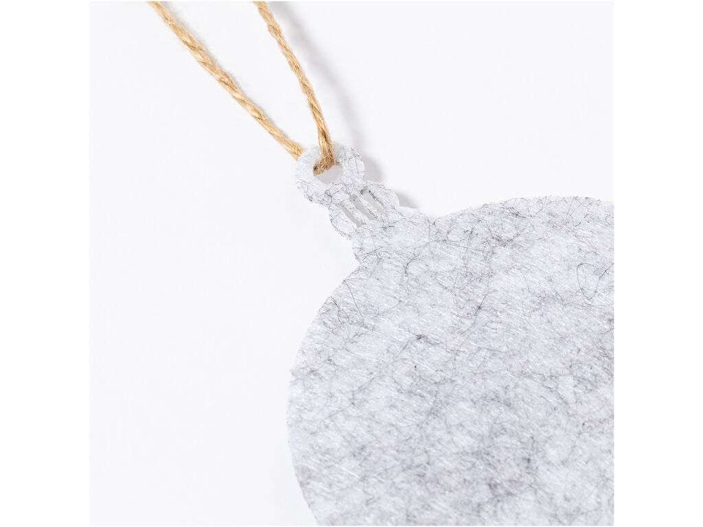 Set de 3 adornos navideños en fieltro con colgador