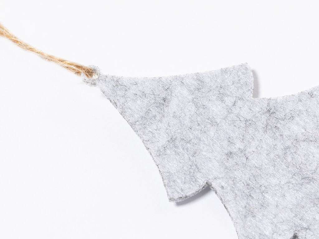 Set de 3 adornos navideños en fieltro con colgador
