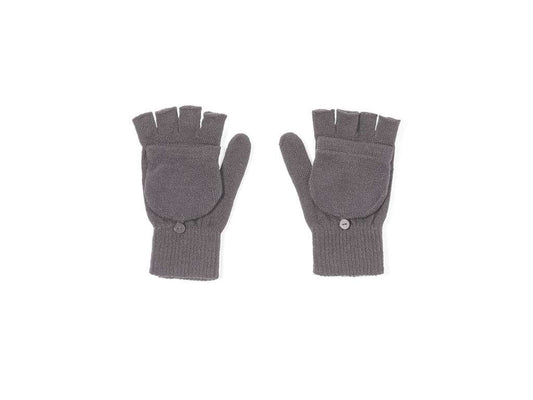 Guantes de acrílico con solapa plegable para mantener el calor