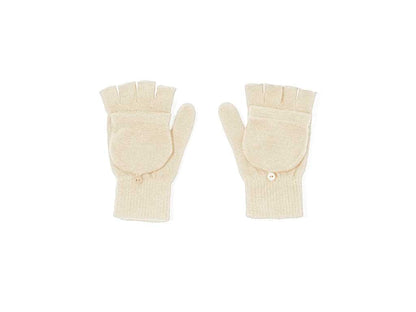 Guantes de acrílico con solapa plegable para mantener el calor