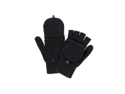 Guantes de acrílico con solapa plegable para mantener el calor