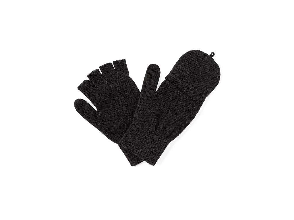 Guantes de acrílico con solapa plegable para mantener el calor