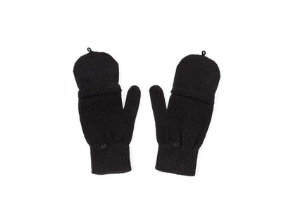 Guantes de acrílico con solapa plegable para mantener el calor