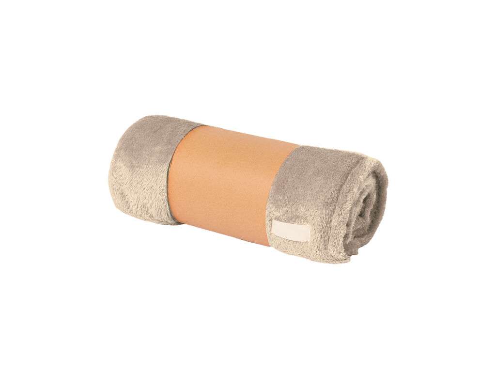 Manta coral fleece 130x160 cm suave y anti-pilling con parche